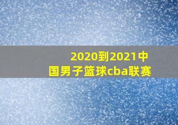 2020到2021中国男子篮球cba联赛