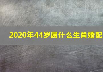 2020年44岁属什么生肖婚配