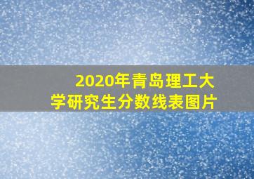 2020年青岛理工大学研究生分数线表图片