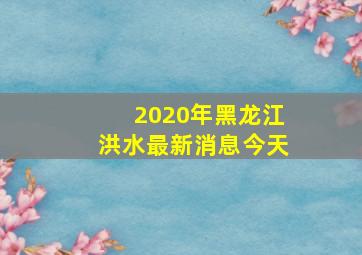 2020年黑龙江洪水最新消息今天