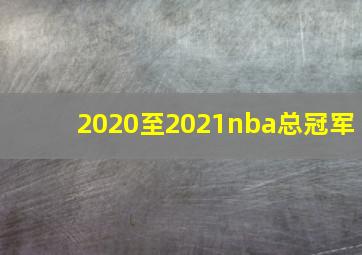 2020至2021nba总冠军