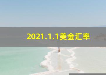 2021.1.1美金汇率