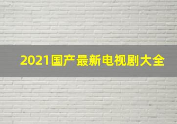 2021国产最新电视剧大全