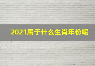 2021属于什么生肖年份呢