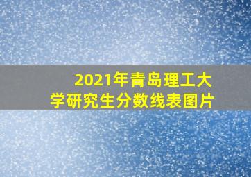 2021年青岛理工大学研究生分数线表图片