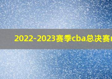 2022-2023赛季cba总决赛mvp