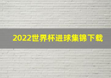 2022世界杯进球集锦下载