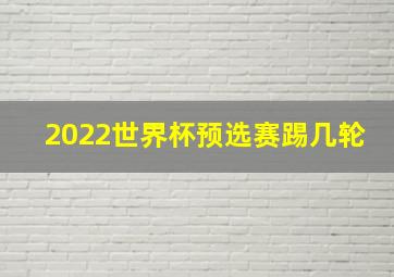 2022世界杯预选赛踢几轮