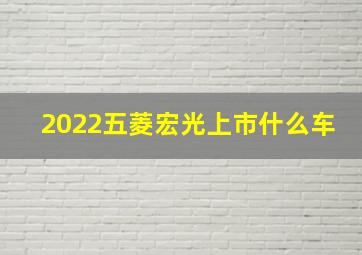 2022五菱宏光上市什么车