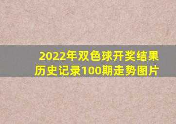 2022年双色球开奖结果历史记录100期走势图片