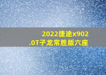 2022捷途x902.0T子龙常胜版六座