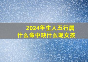 2024年生人五行属什么命中缺什么呢女孩