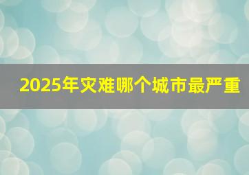 2025年灾难哪个城市最严重