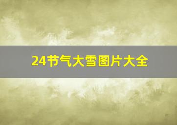 24节气大雪图片大全