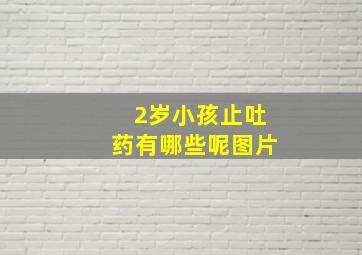 2岁小孩止吐药有哪些呢图片