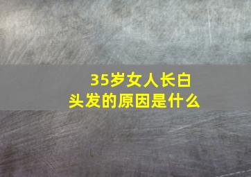 35岁女人长白头发的原因是什么