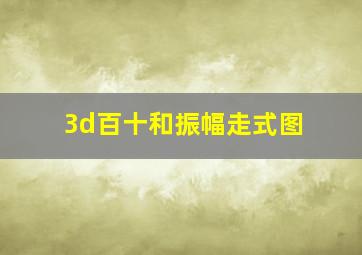 3d百十和振幅走式图