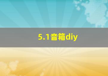 5.1音箱diy