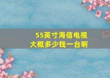 55英寸海信电视大概多少钱一台啊