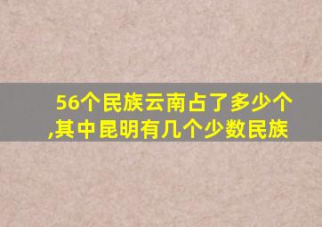 56个民族云南占了多少个,其中昆明有几个少数民族