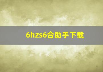 6hzs6合助手下载