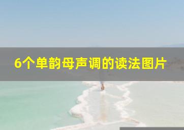 6个单韵母声调的读法图片