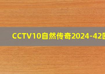 CCTV10自然传奇2024-42回放