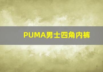 PUMA男士四角内裤