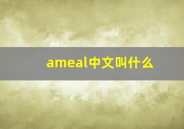 ameal中文叫什么