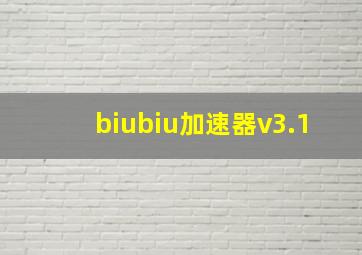 biubiu加速器v3.1