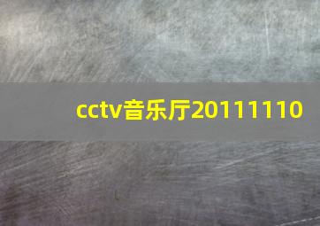 cctv音乐厅20111110