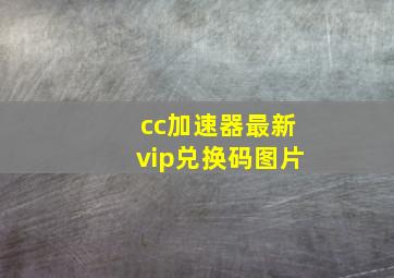 cc加速器最新vip兑换码图片