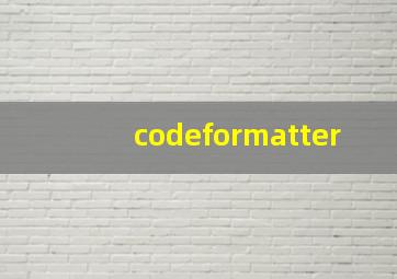 codeformatter