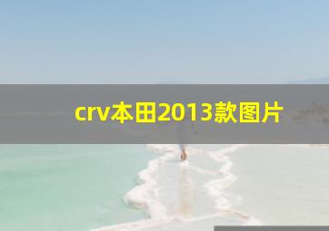 crv本田2013款图片