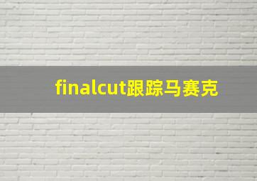 finalcut跟踪马赛克