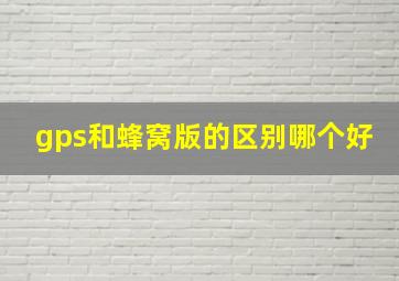 gps和蜂窝版的区别哪个好