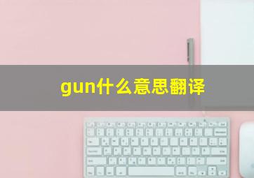 gun什么意思翻译