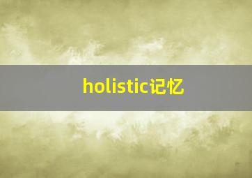 holistic记忆