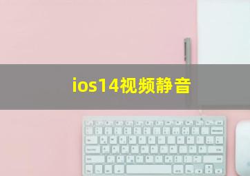 ios14视频静音