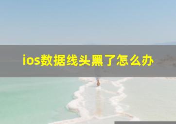 ios数据线头黑了怎么办