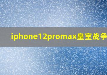 iphone12promax皇室战争掉帧