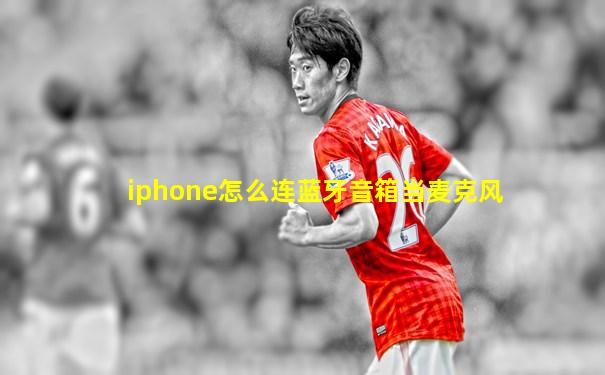 iphone怎么连蓝牙音箱当麦克风