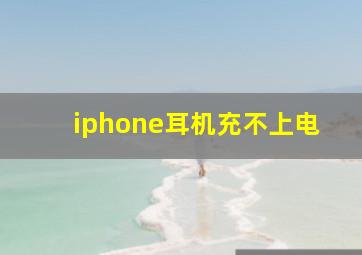 iphone耳机充不上电