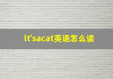 lt'sacat英语怎么读