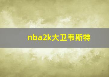 nba2k大卫韦斯特