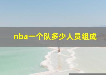 nba一个队多少人员组成