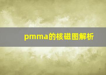 pmma的核磁图解析