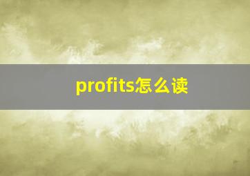 profits怎么读