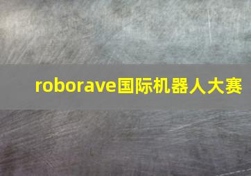 roborave国际机器人大赛