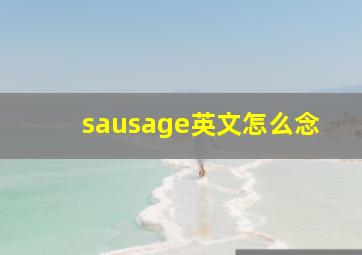 sausage英文怎么念